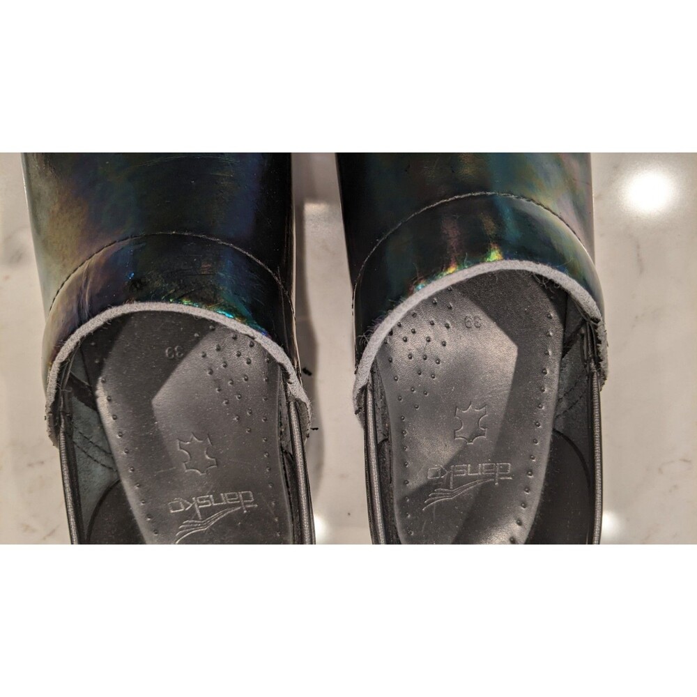 Women's DANSKO Petrol Professional Stapled Slip-On Clogs Size 39/9 - Picture 8 of 11